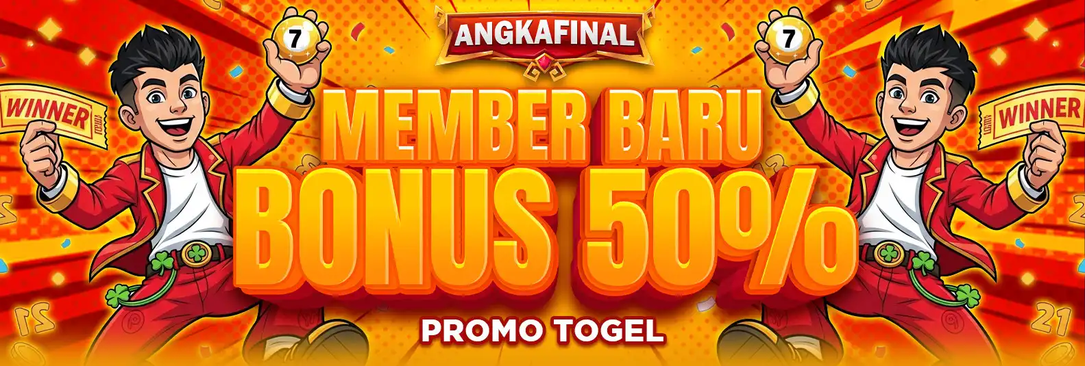 BONUS MEMBER BARU 50% TOGEL